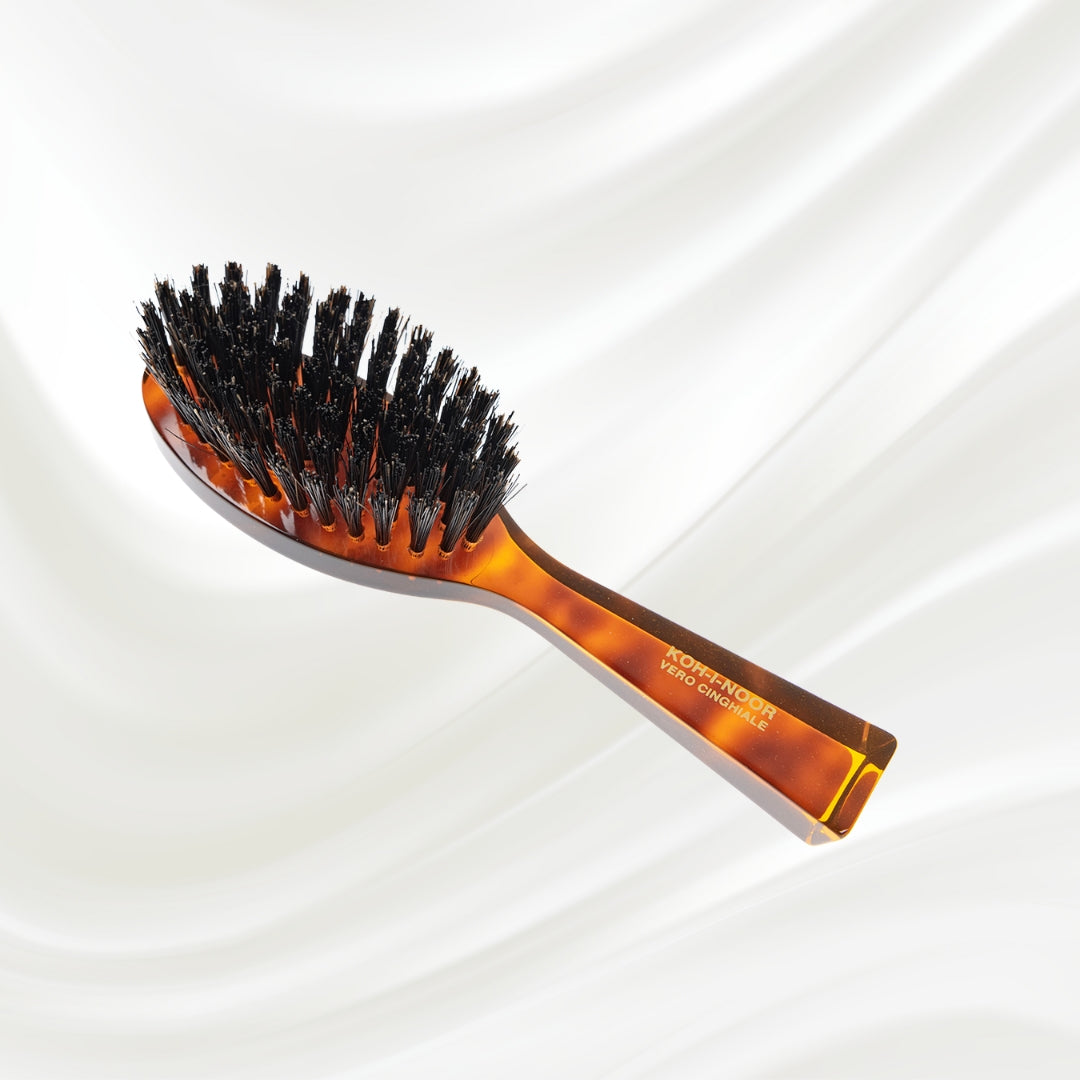 Jaspè Oval Hair Brush with Boar Bristles-4