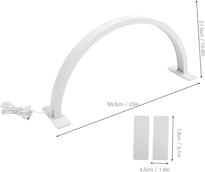 LED Light Desktop Half Moon Nail Desk Lamp Table-1