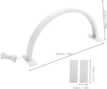 LED Light Desktop Half Moon Nail Desk Lamp Table-1