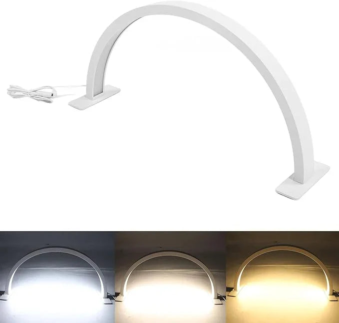LED Light Desktop Half Moon Nail Desk Lamp Table-2