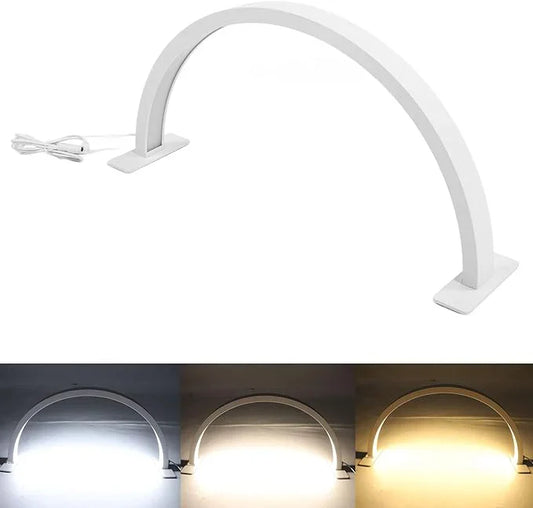 LED Light Desktop Half Moon Nail Desk Lamp Table-2