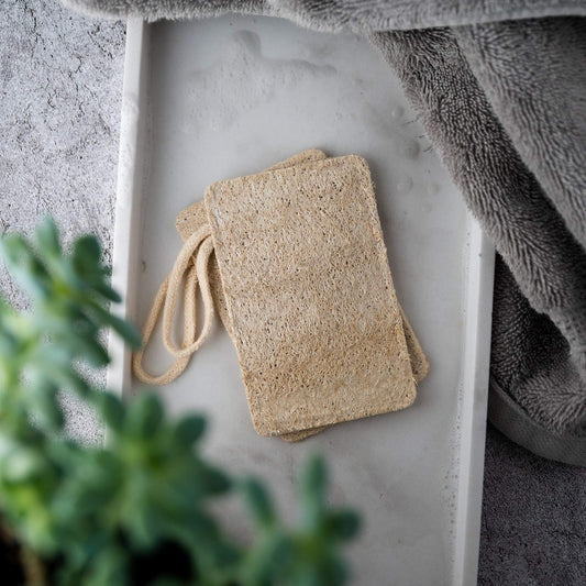 Natural Loofah Pad 2-Pack-2