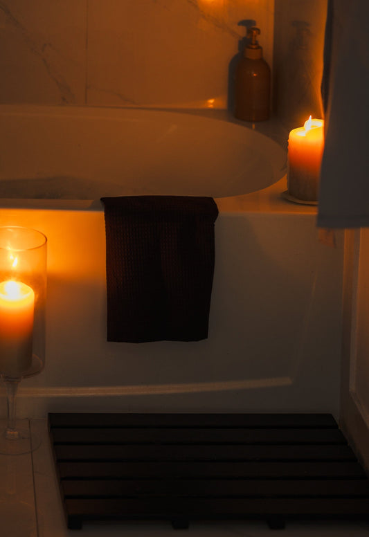 LUXURY ORGANIC WAFFLE COTTON TOWELS